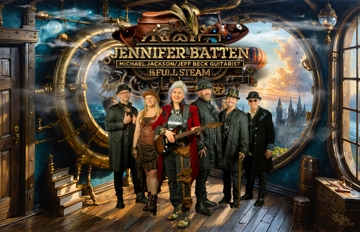 ‘Jennifer Batten and Full Steam’ by Ed Unitsky 01A